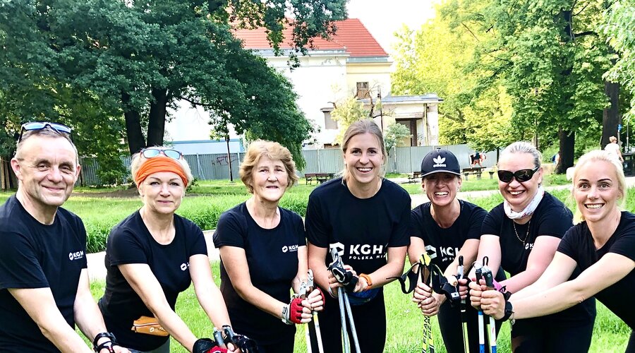 Nordic Walking Instruktażowo – KGHM z  nowym projektem dla mieszkańców 