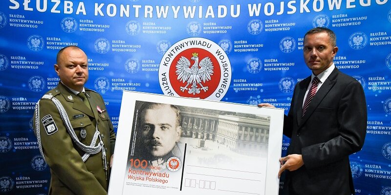 Poczta Polska: kartka pocztowa emisji „100-lecie Kontrwywiadu Wojska Polskiego”