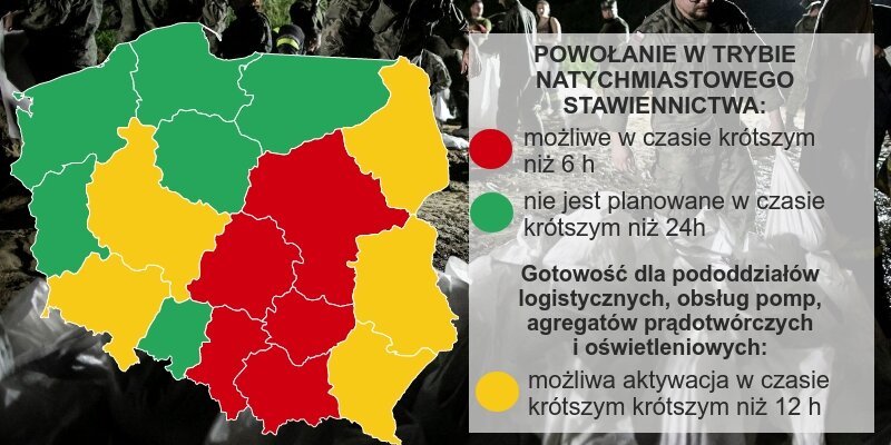 Podwyższenie alertu gotowości do działań kryzysowych WOT