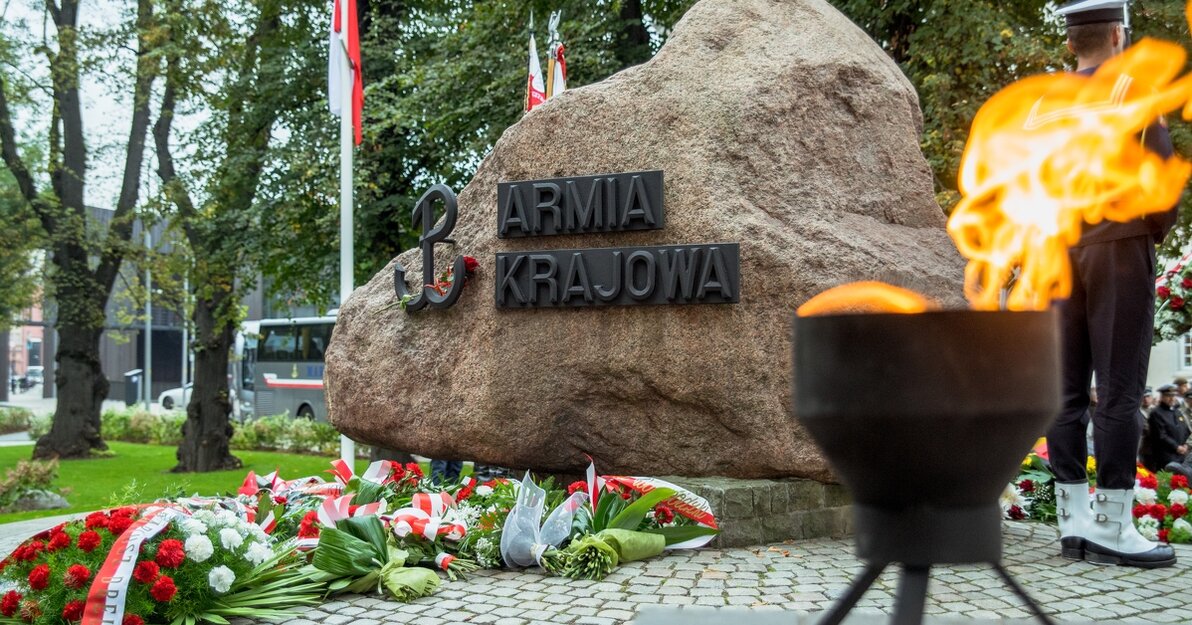 Pomnik Polskiego Państwa Podziemnego na Targu Rakowym w Gdańsku