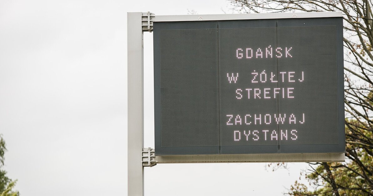 Komunikat o strefie żółtej w Gdańsku
