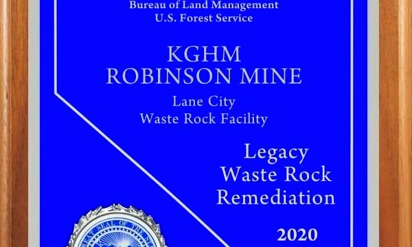 An American mine of KGHM awarded for Legacy Waste Rock Remediation