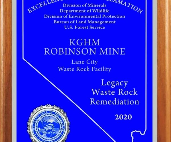An American mine of KGHM awarded for Legacy Waste Rock Remediation