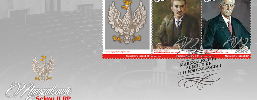 Marszałkowie Sejmu II RP na znaczkach pocztowych