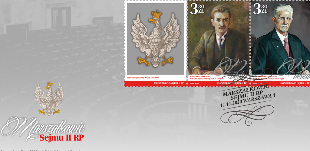 Marszałkowie Sejmu II RP na znaczkach pocztowych