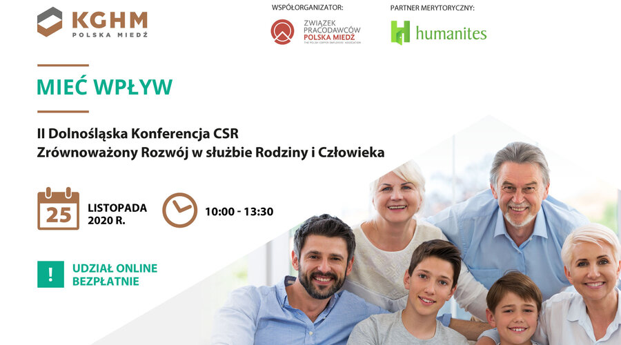 „Mieć Wpływ” – KGHM organizatorem II Dolnośląskiej Konferencji CSR