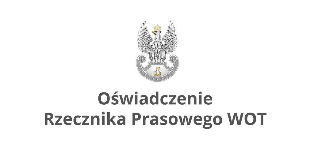 Oświadczenie Rzecznika Prasowego Dowództwa WOT w odniesieniu do wypowiedzi  dr. Krzysztofa Tyburczego.