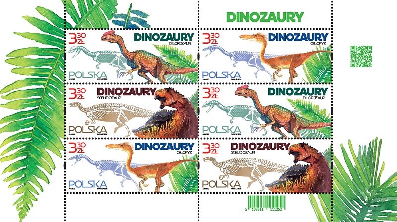 Znaczki pocztowe z dinozaurami