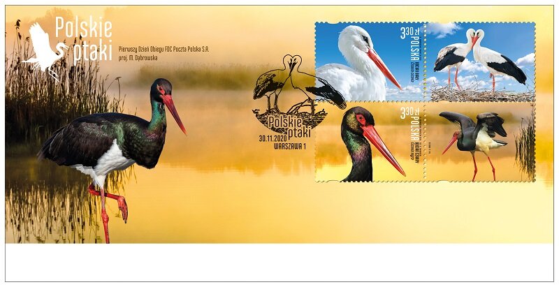 Polskie ptaki na znaczkach pocztowych
