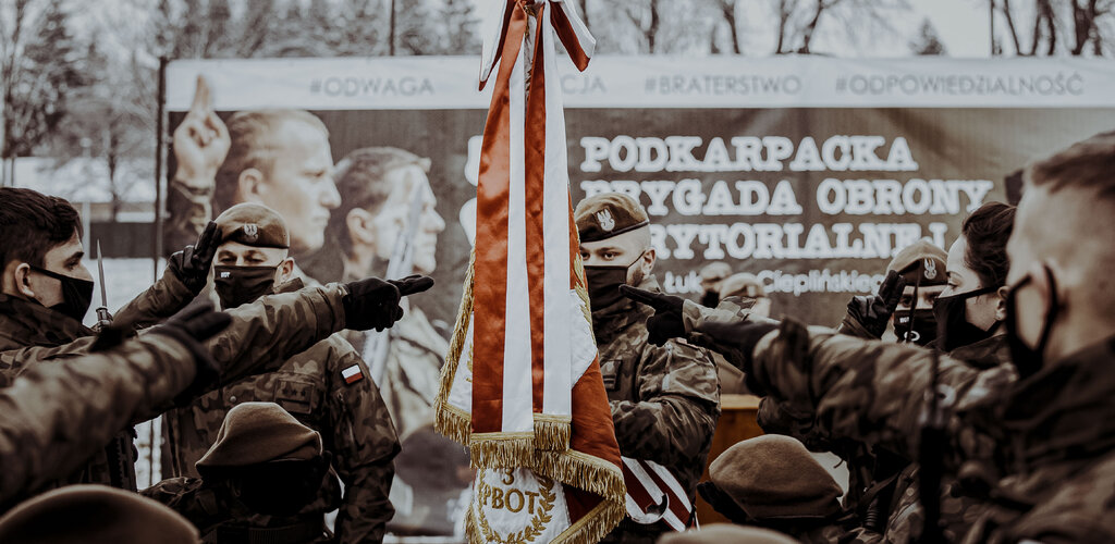 Zapowiedź przysiąg w WOT. Sens służby wojskowej wyraża się w oddaniu i poświęceniu dla wartości.