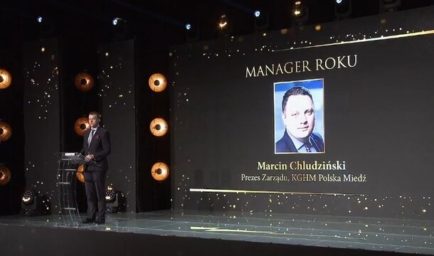 President of KGHM Marcin Chludziński "Manager of the Year" in the Leaders of the Energy World competition