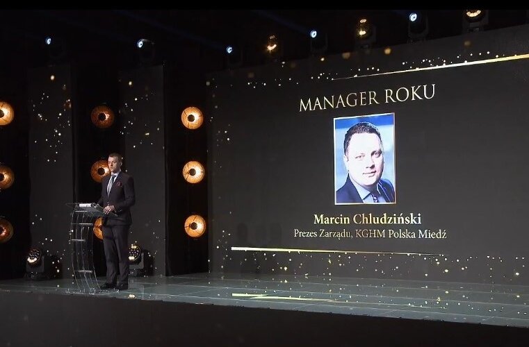 President of KGHM Marcin Chludziński "Manager of the Year" in the Leaders of the Energy World competition