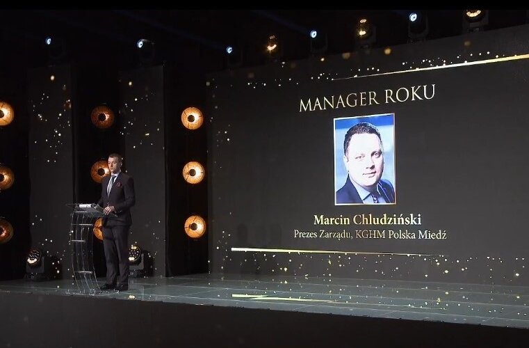 El Presidente de KGHM Marcin Chludziński - "Manager del Año" en el concurso de Líderes Mundiales de la Energía