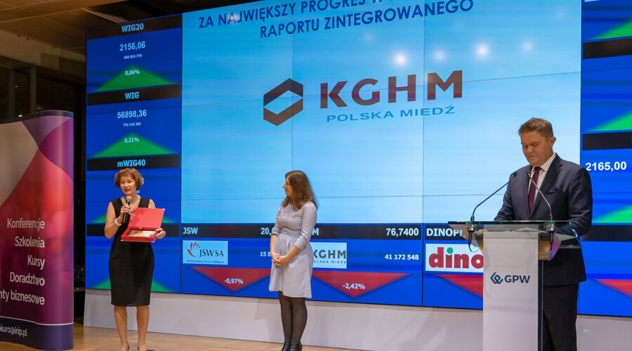 Annual report of KGHM with 'The Best Of The Best' award