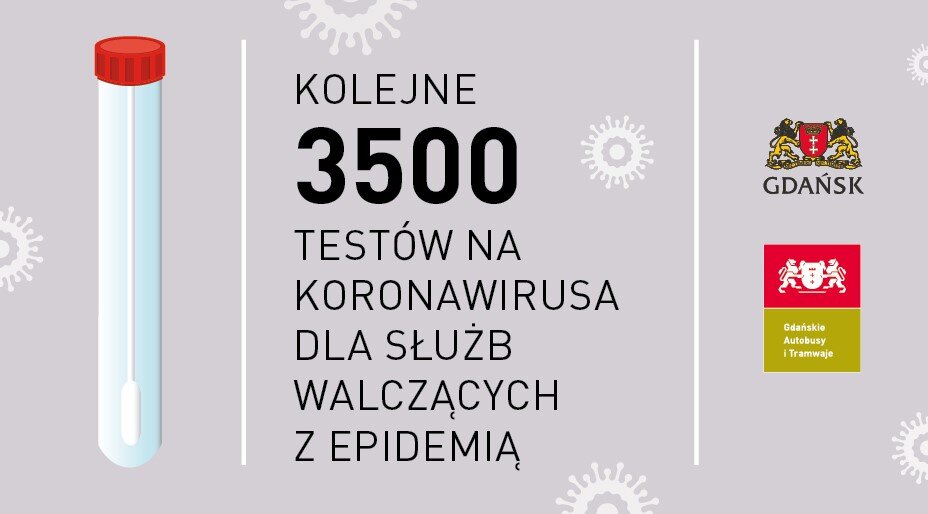 3500 testów dla słuzb walczących z pandemią