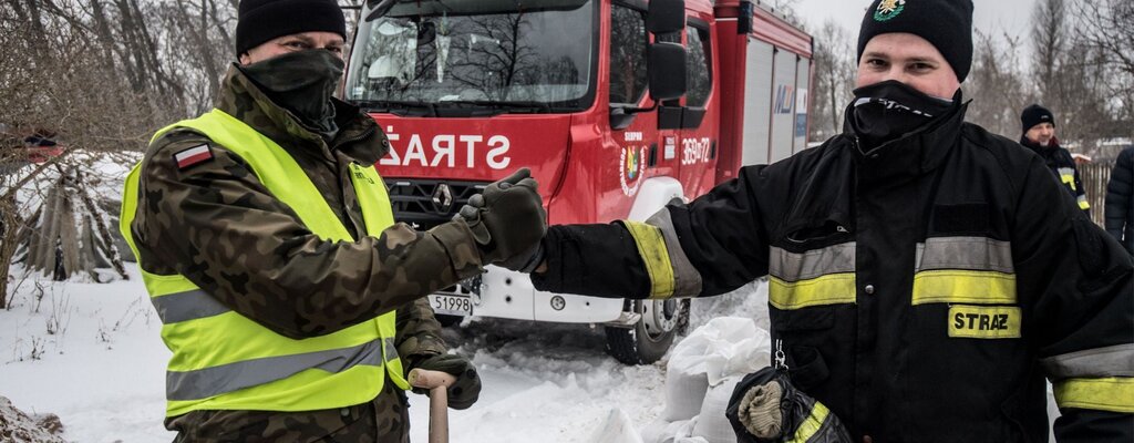 Działania WOT w przeciwdziałaniu podtopieniom w Płocku - aktualizacja na 11 lutego br.