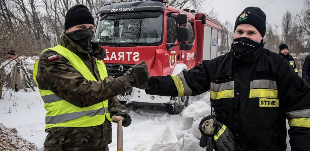 Działania WOT w przeciwdziałaniu podtopieniom w Płocku - aktualizacja na 11 lutego br.