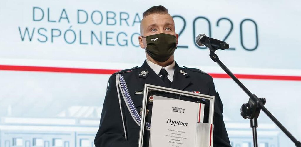 „Człowiek – lider” kpr. Jakub Wachnicki – laureat V Nagrody Prezydenta RP „Dla Dobra Wspólnego”