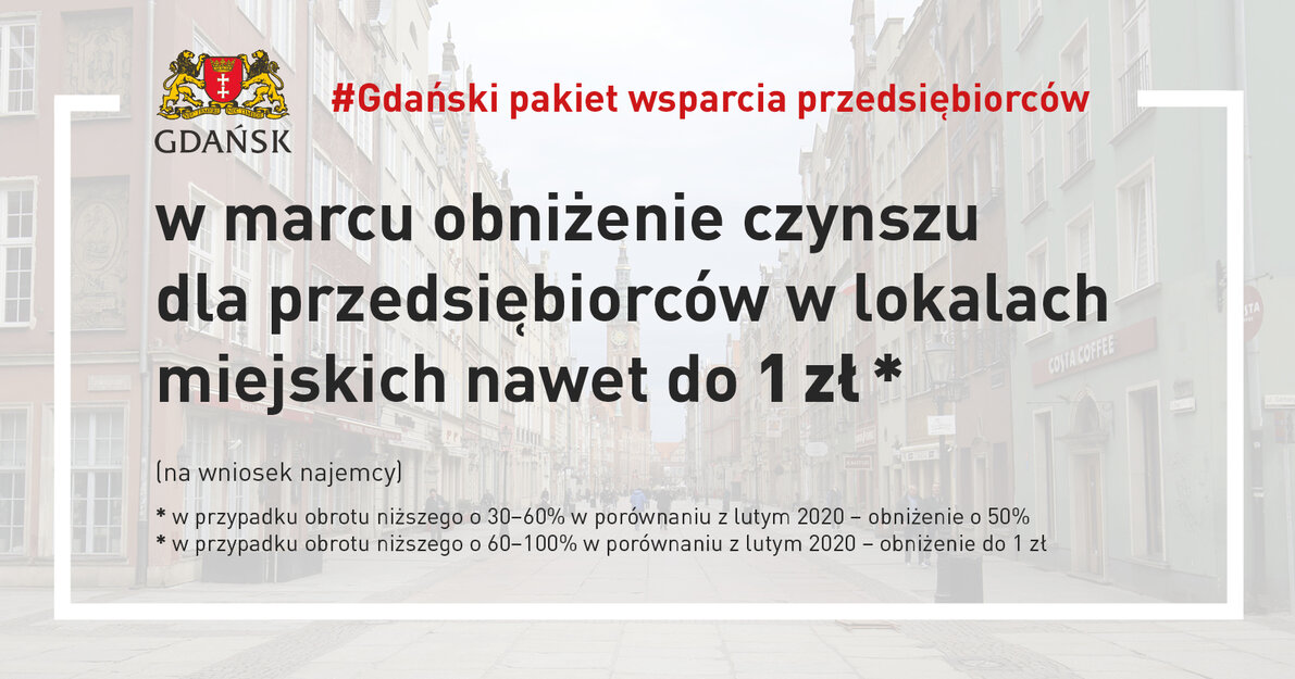 Grafika informująca o wsparciu dla przedsiębiorców