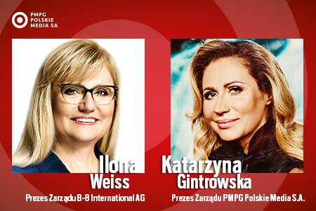 PMPG Polskie Media S.A. powołuje spółkę w Szwajcarii i dokonuje zmian w zarządzie. Katarzyna Gintrowska – prezesem zarządu PMPG Polskie Media S.A. Ilona Weiss – prezesem zarządu B-8 International AG.