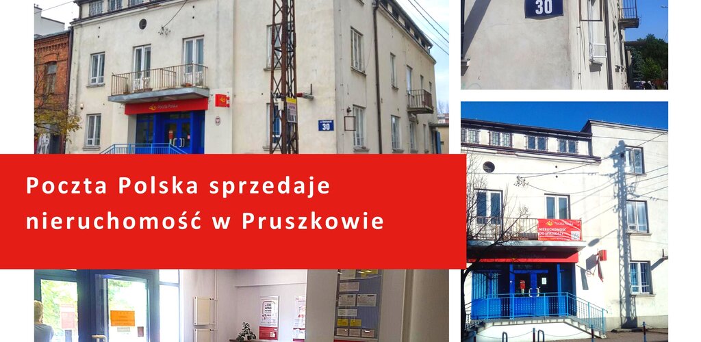 Poczta Polska sprzedaje nieruchomość w Pruszkowie