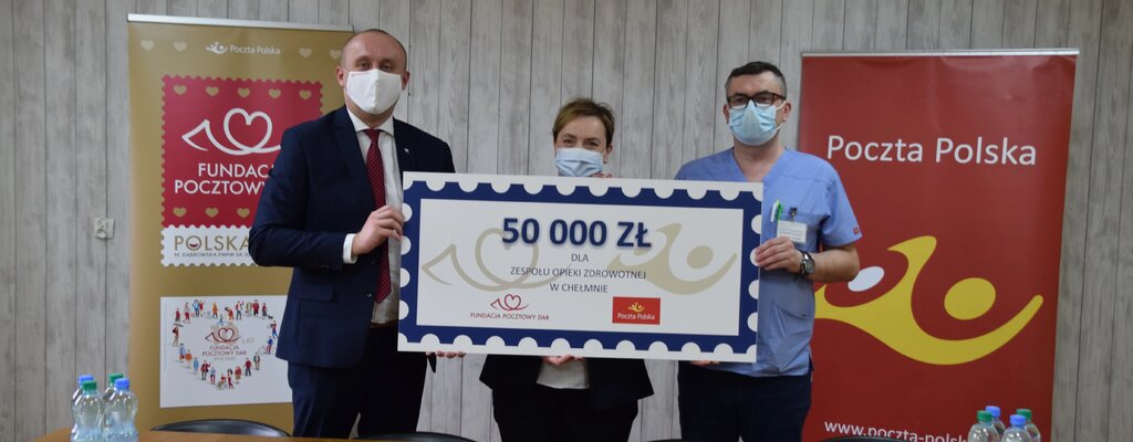 Fundacja „Pocztowy Dar” wsparła Zespół Opieki Zdrowotnej w Chełmnie 
