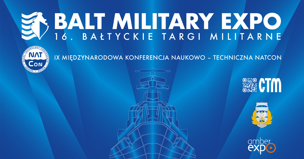 Balt Miltary Expo grafika promujaca wydarzenie