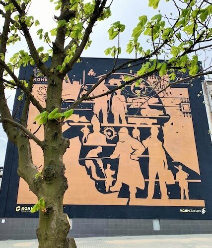 Pierwszy w Polsce miedziany mural – KGHM świętuje 60-lecie istnienia 