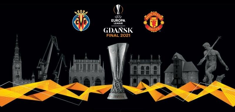 Oficjalny banner UEFA zapowiadający gdański finał Ligi Europy