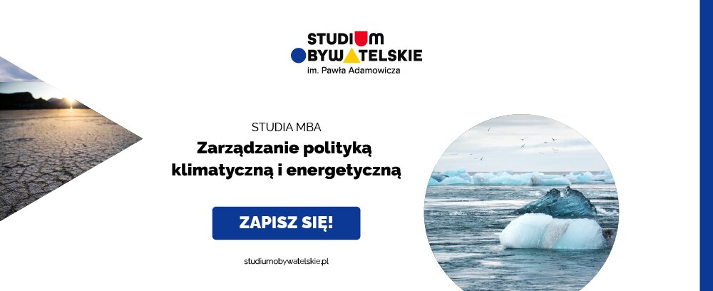 Grafika zachęcająca do zapisów na studia MBA Zarządzanie polityką klimatyczną i energetyczną2