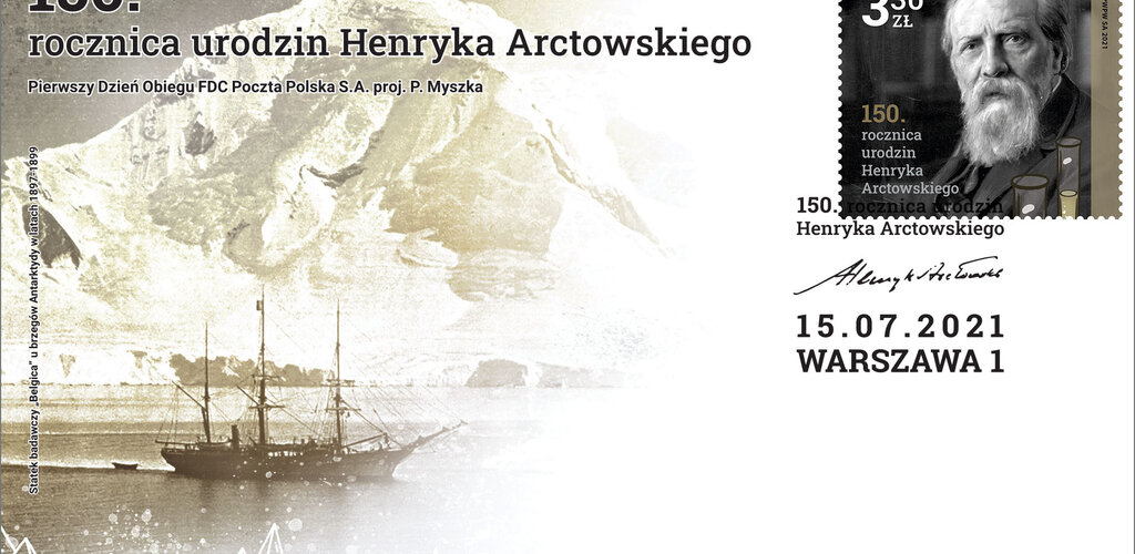 Henryk Arctowski, wybitny badacz polarny na nowym znaczku Poczty Polskiej