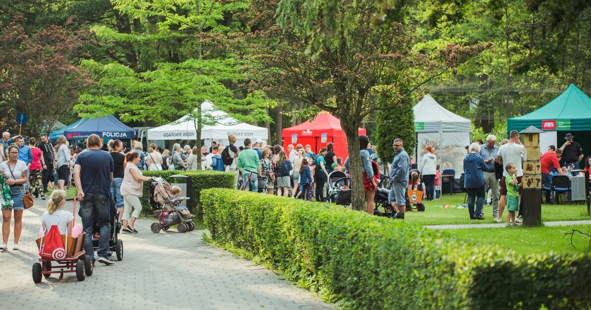 Odwiedzający w Gdańskim Ogrodzie Zoologicznym