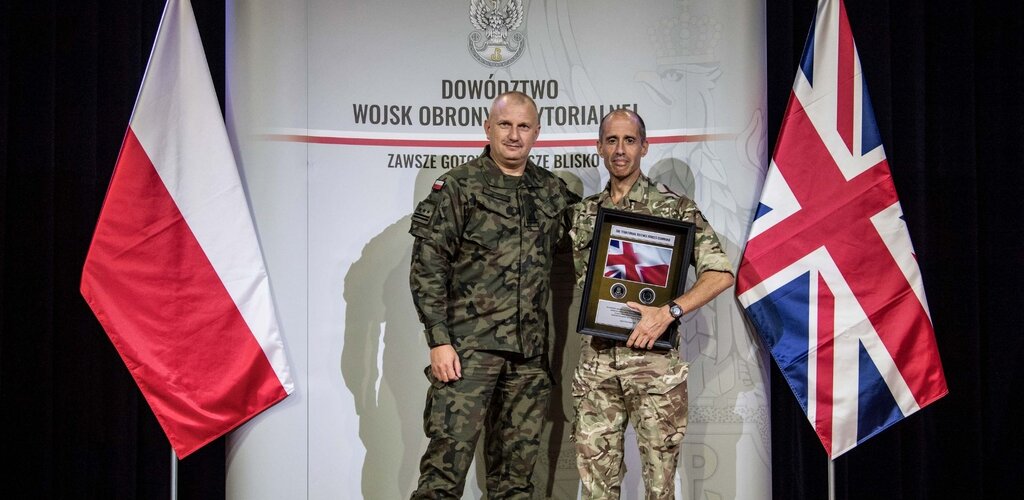 Brytyjski generał z wizytą u Terytorialsów