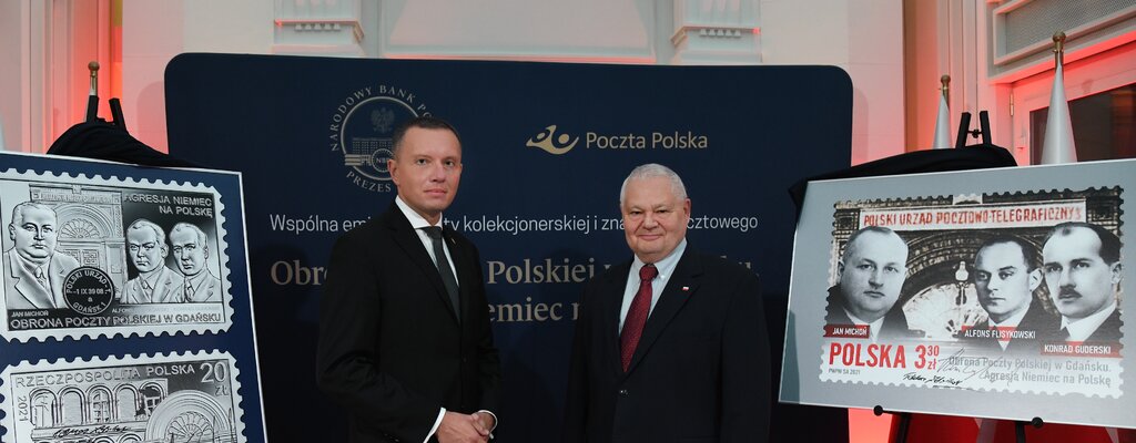 Poczta Polska i Narodowy Bank Polski oddają hołd Pocztowcom znaczkiem oraz monetą kolekcjonerską pod wspólną nazwą emisji