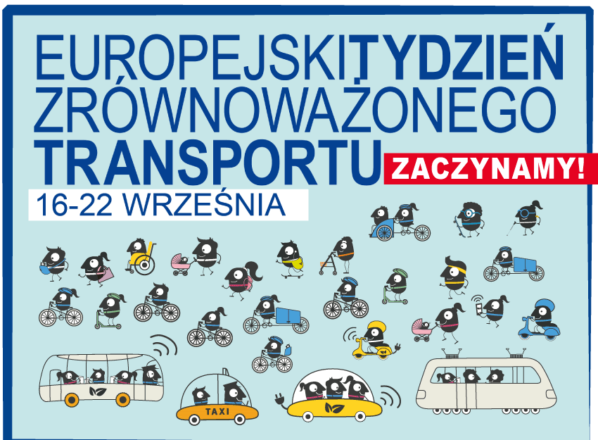 Grafika Europejsku Tydzień Ztównoważonego Transportu