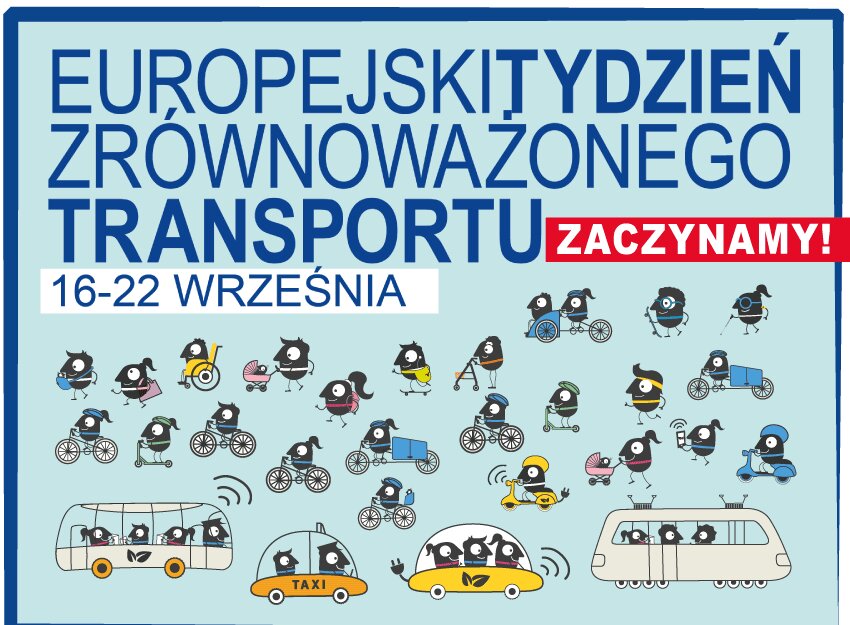 Grafika Europejsku Tydzień Ztównoważonego Transportu