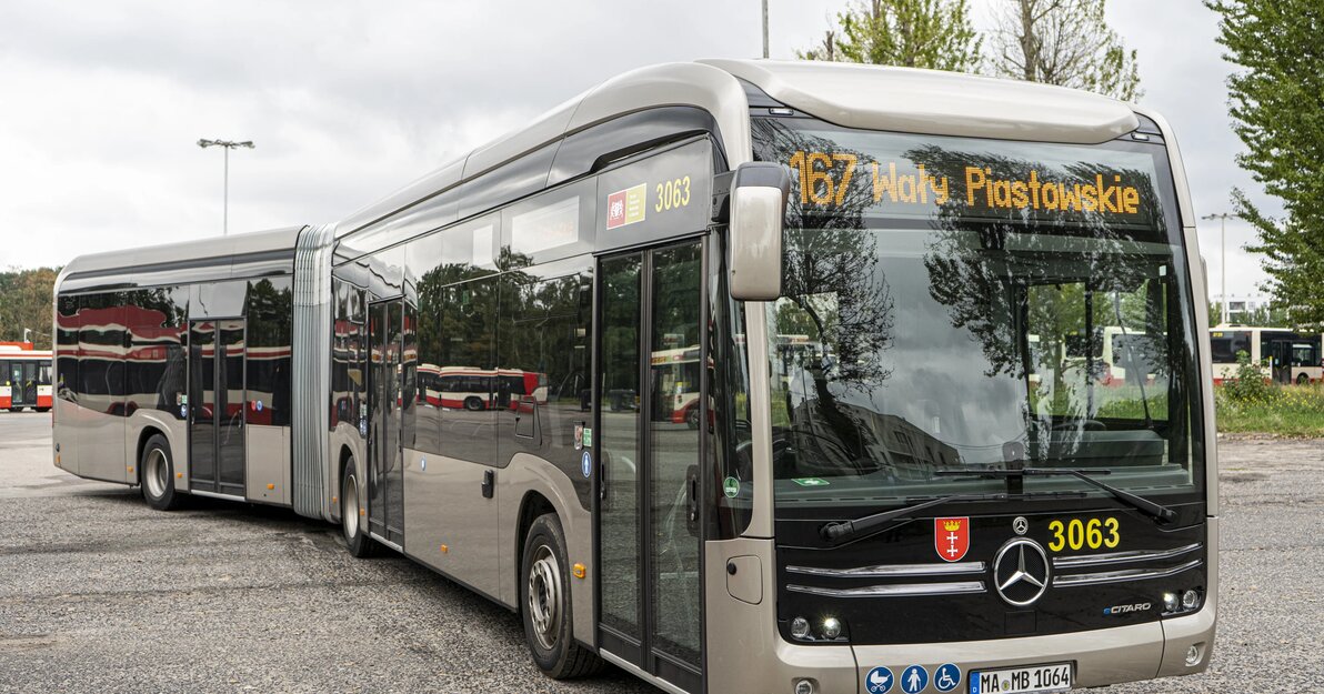 Gdańsk testuje zeroemisyjny autobus Mercedes-Benz eCitaro G