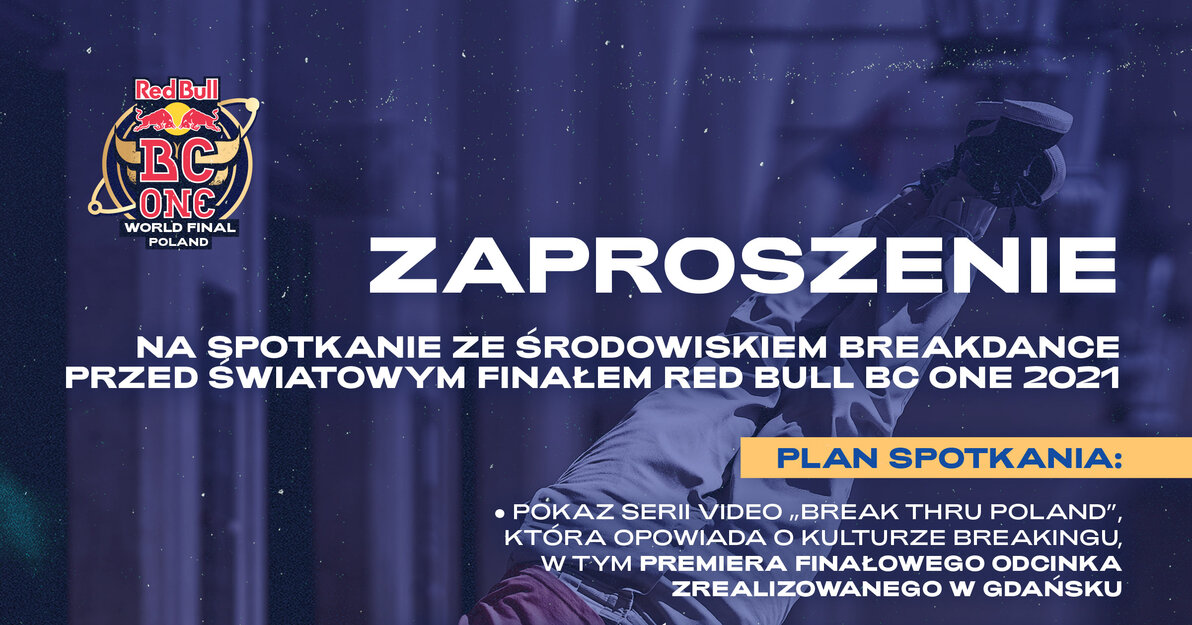 Konferencja prasowa Red Bull BC One World Final - zaproszenie