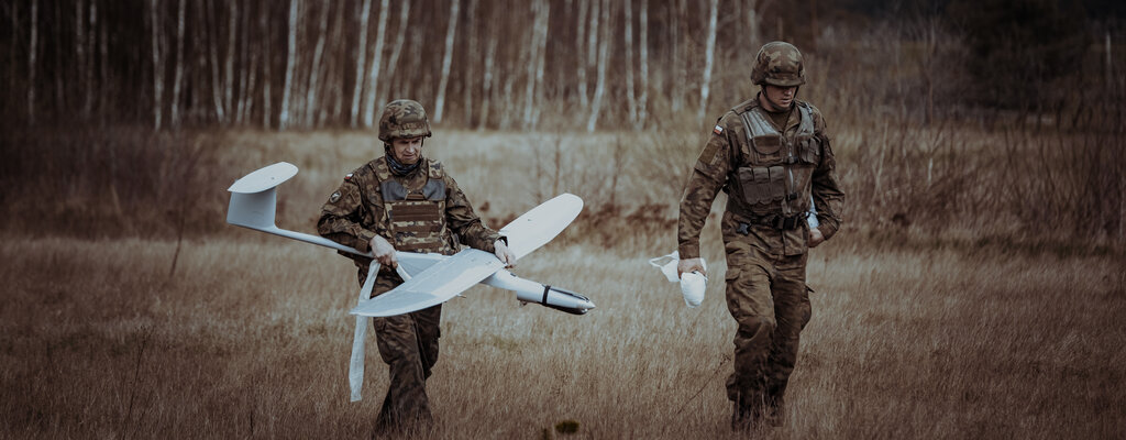  Kilkanaście dronów terytorialsów nad granicą.