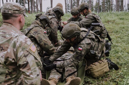 Podlascy Terytorialsi na szkoleniach z Batalionową Grupą Bojową NATO