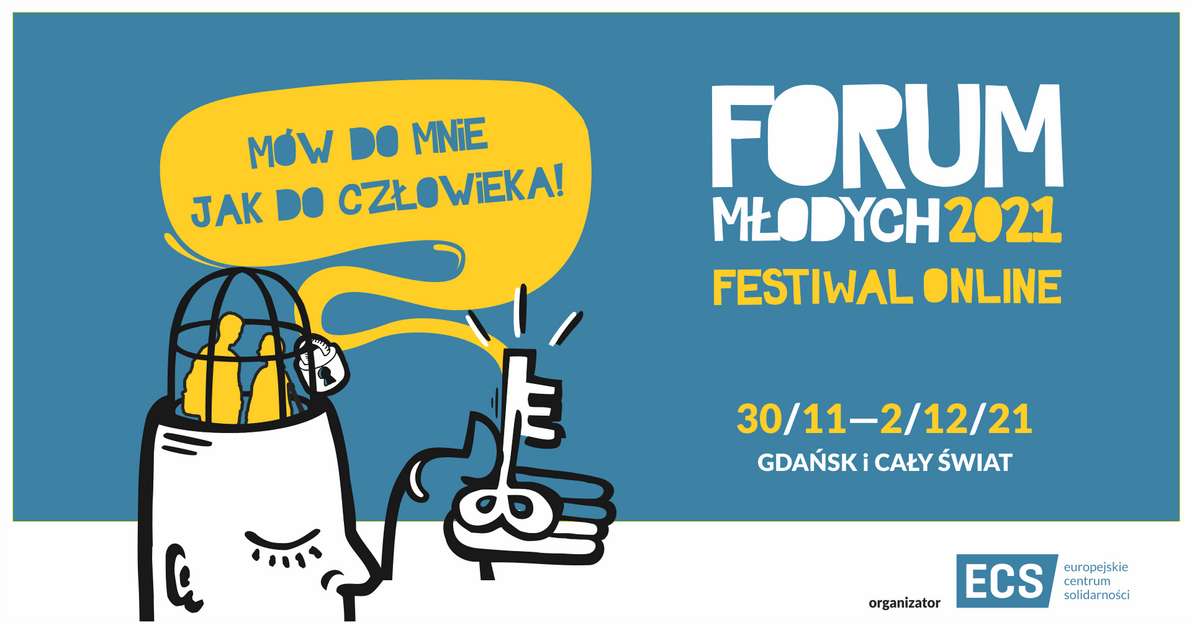 Forum Młodych 2021, grafika promocyjna, mat  ECS