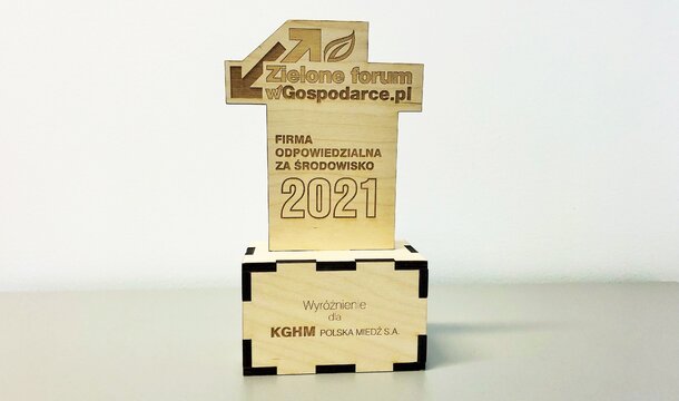 KGHM with distinction "Environmentally Responsible Company 2021"