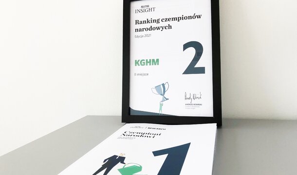 KGHM en el podio en el ranking "Campeones Nacionales"