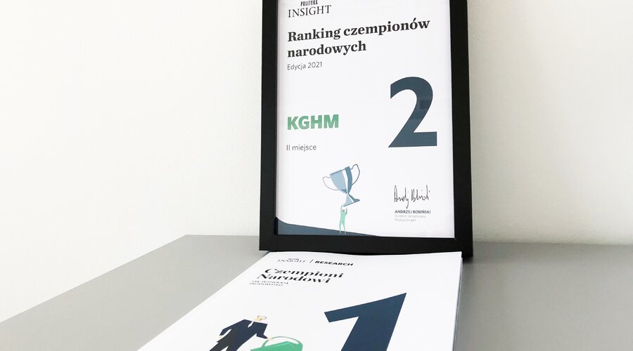 KGHM en el podio en el ranking "Campeones Nacionales"