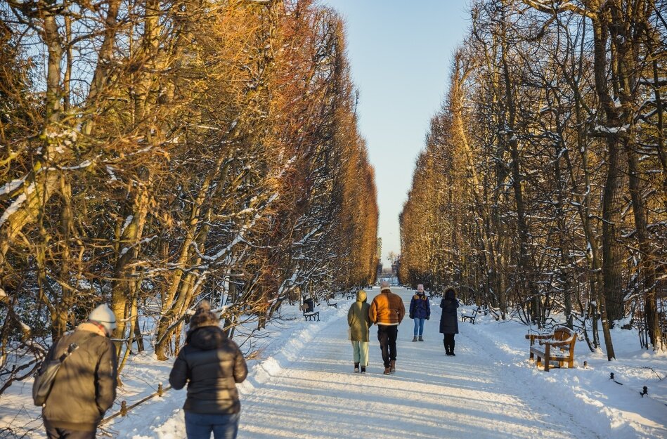 Zimowy spacer w Parku Oliwskim