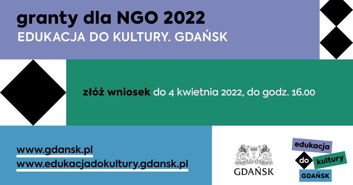 Granty dla NGO na działania z zakresu Edukacji do Kultury 2022 - grafika poziom
