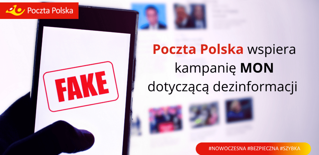 Poczta Polska wspiera kampanię MON dotyczącą dezinformacji 