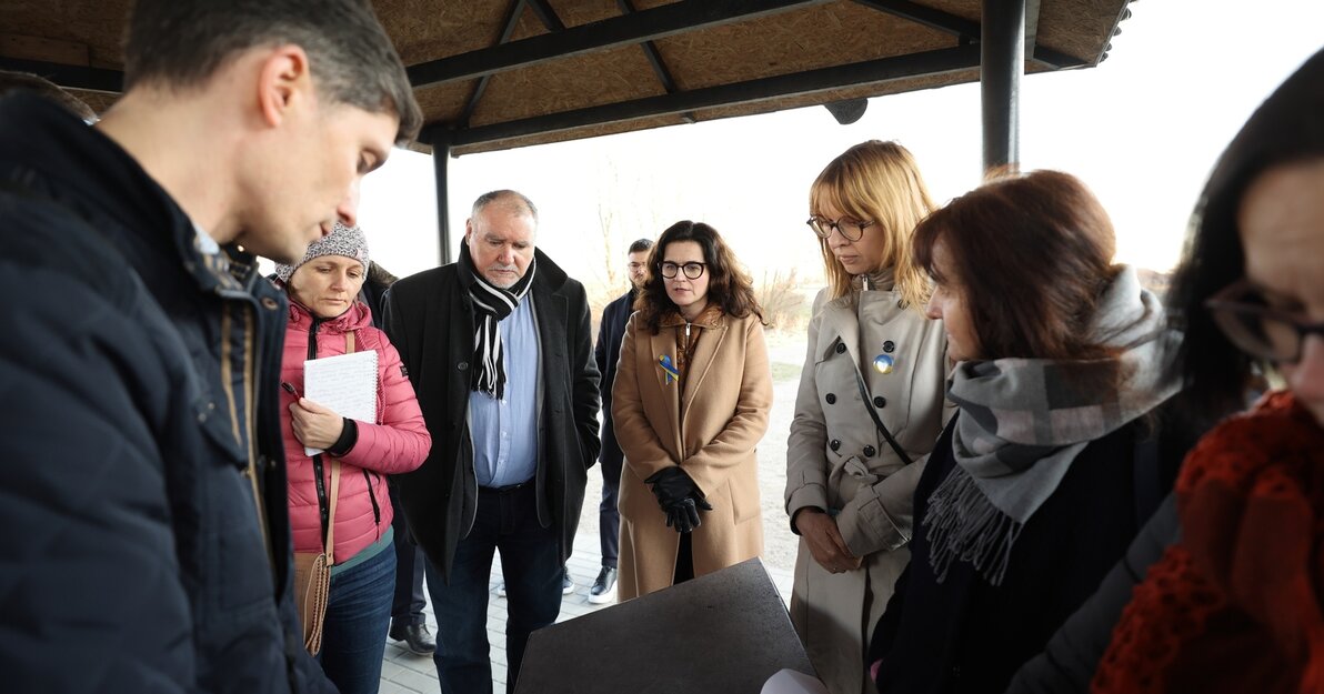 Spacer prezydent Aleksandry Dulkiewicz z Radą Dzielnicy Jasień, fot  Grzegorz Mehring 2