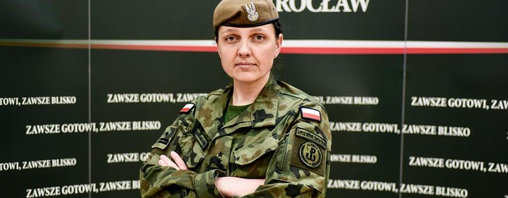 ppłk Anna Czajkowska-Małachowska – dowódca 161 batalionu lekkiej piechoty