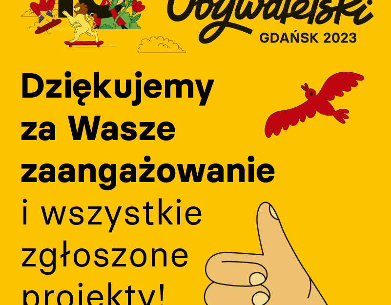 Dziękujemy za wszystkie zgłoszone projekty, mat  UMG